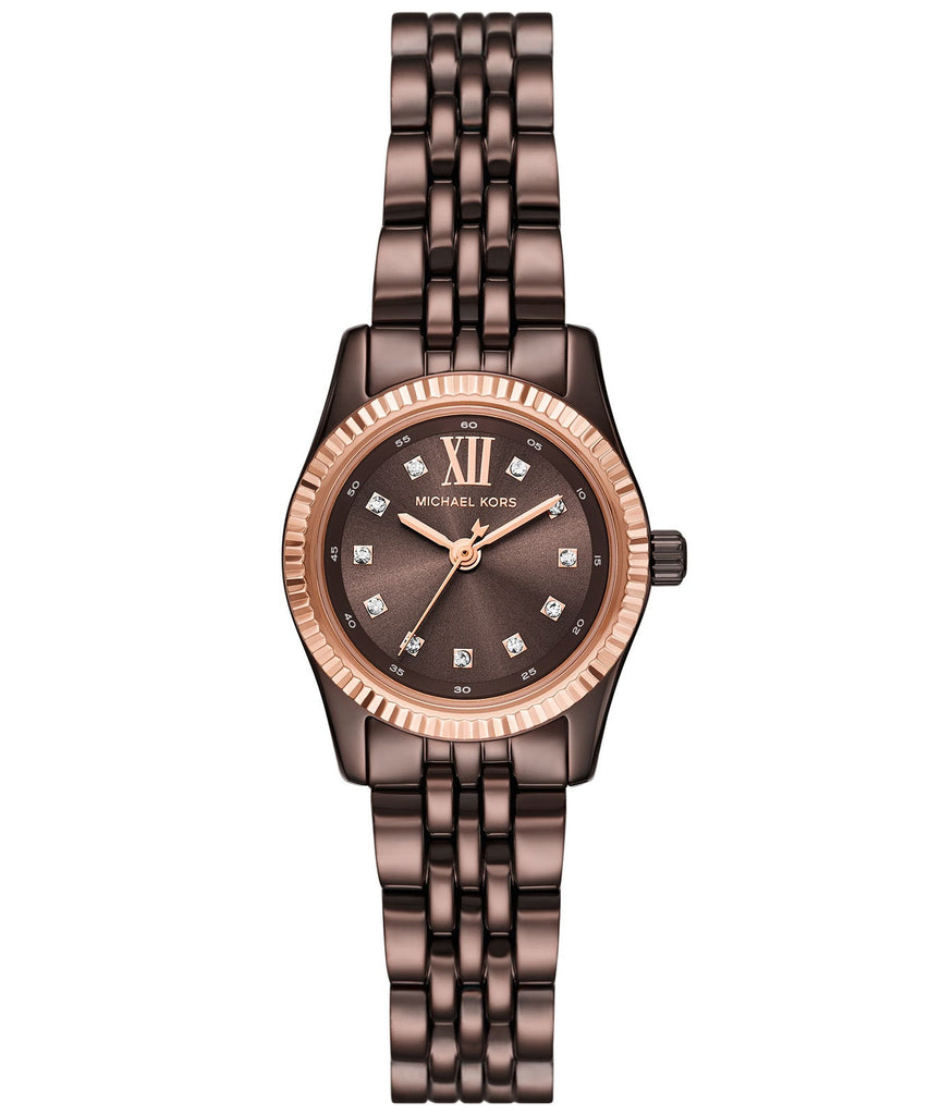 Michael Kors Lexington Three-Hand Brown Dial Brown Steel Strap Watch for Women - MK4844 Buy Now By Michael Kors