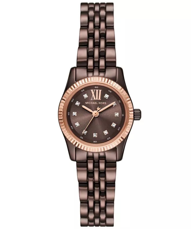 Michael Kors Lexington Three-Hand Brown Dial Brown Steel Strap Watch for Women - MK4844 Buy Now By Michael Kors