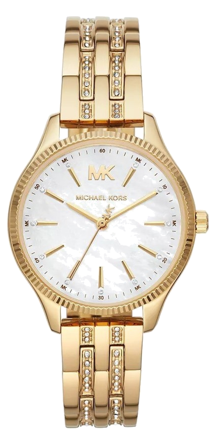 Michael Kors Lexington Three Hand White Dial Gold Steel Strap Watch For Women - MK4492 Buy Now By Michael Kors