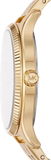 Michael Kors Lexington Three Hand White Dial Gold Steel Strap Watch For Women - MK4492 Buy Now By Michael Kors