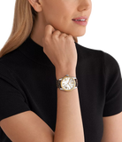 Michael Kors Lexington Silver Dial Brown Leather Strap Watch For Women - MK4745 Buy Now By Michael Kors