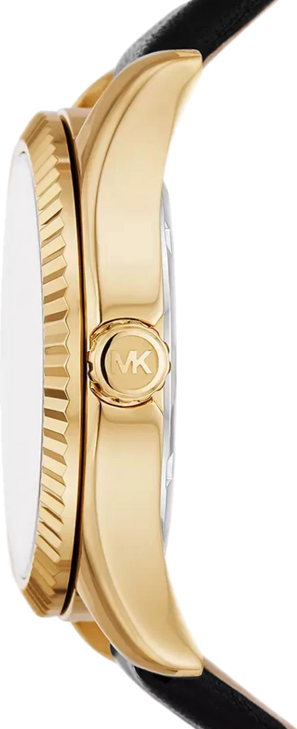 Michael Kors Lexington Black Dial Black Leather Strap Watch For Women - MK4748 Buy Now By Michael Kors