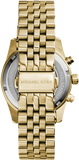 Michael Kors Lexington Chronograph Gold Dial Gold Steel Strap Watch for Women - MK5556 Buy Now By Michael Kors