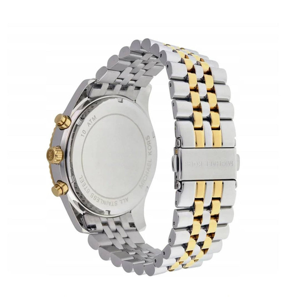 Michael Kors Lexington Silver Dial Two Tone Steel Strap Watch for Women - MK5955 Buy Now By Michael Kors