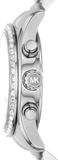 Michael Kors Lexington Chronograph Black Dial Silver Steel Strap Watch For Women - MK7277 Buy Now By Michael Kors