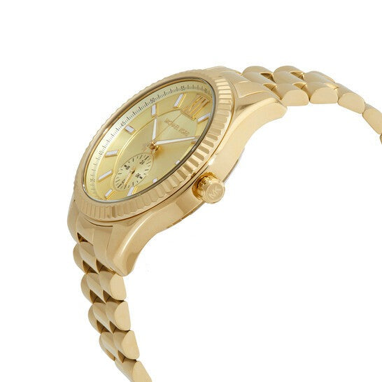 Michael Kors Lexington Quartz Gold Dial Gold Steel Strap Watch For Men - MK8947 Buy Now By Michael Kors