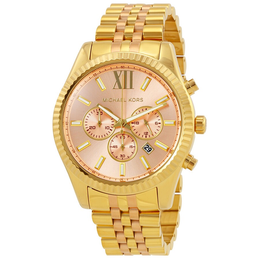 Michael Kors Lexington Gold Dial Gold Steel Strap Watch for Women - MK6473 Buy Now By Michael Kors