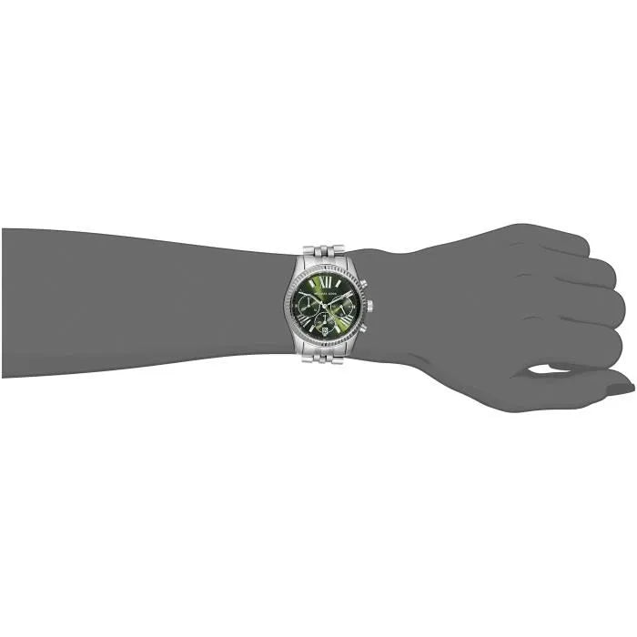 Michael Kors Lexington Quartz Green Dial Silver Steel Strap Watch For Women - MK6222 Buy Now By Michael Kors