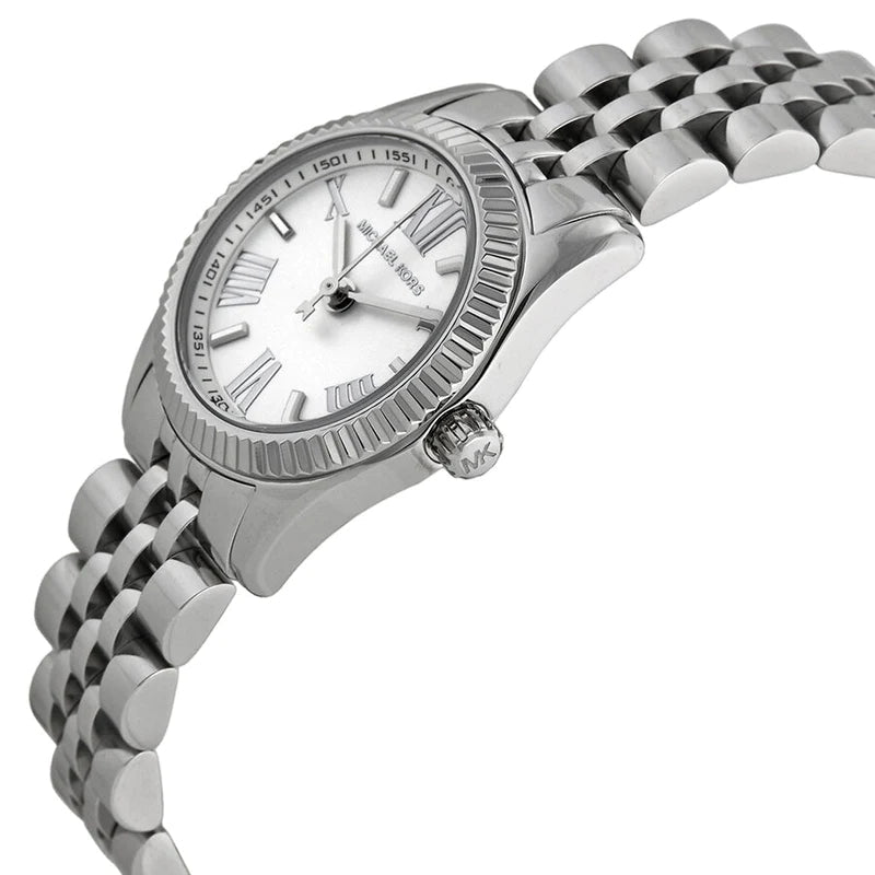 Michael Kors Lexington Quartz White Dial Silver Steel Strap Watch For Women - MK3228 Buy Now By Michael Kors