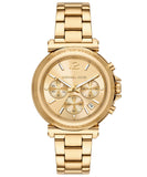 Michael Kors Maren Chronograph Gold Dial Gold Steel Strap Watch for Women - MK7493 Buy Now By Michael Kors