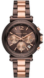 Michael Kors Maren Chronograph Brown Dial Two Tone Steel Strap Watch for Women - MK7496 Buy Now By Michael Kors