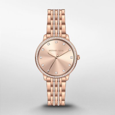 Michael Kors Melissa Three Hand Rose Gold Dial Rose Gold Steel Strap Watch For Women - MK4369 Buy Now By Michael Kors