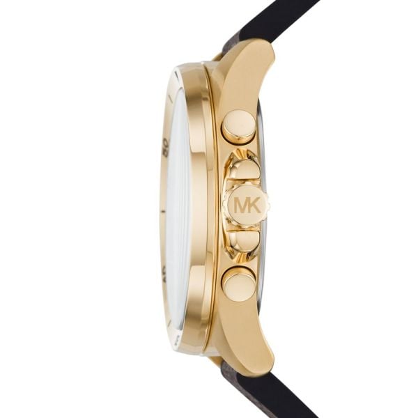 Michael Kors Brecken Chronograph Black Dial Brown Leather Strap Watch For Men - MK8849 Buy Now By Michael Kors