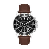 Michael Kors Everest Chronograph Black Dial Brown Leather Strap Watch For Men - MK9054 Buy Now By Michael Kors