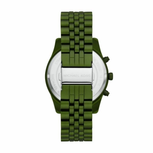 Michael Kors Lexington Chronograph Green Dial Green Steel Strap Watch For Men - MK8790 Buy Now By Michael Kors
