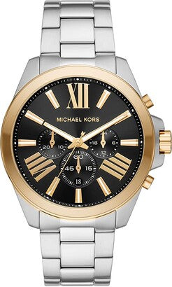Michael Kors Wren Chronograph Black Dial Silver Steel Strap Watch For Men - MK8880 Buy Now By Michael Kors