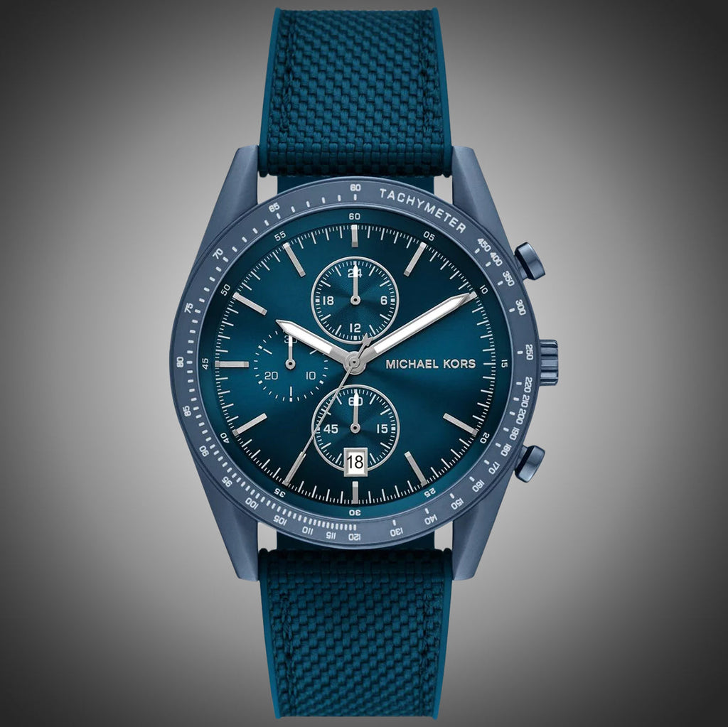 Michael Kors Accelerator Chronograph Blue Dial Blue Nylon Strap Watch for Men - MK9142 Buy Now By Michael Kors