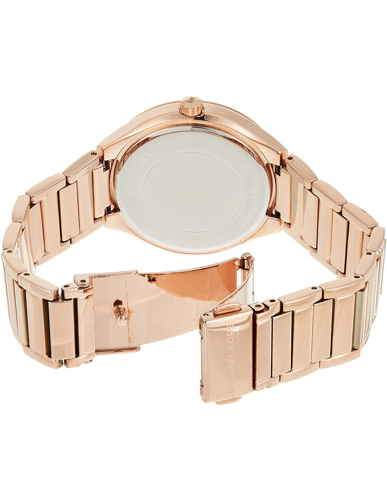 Michael Kors Kinley Rose Gold Dial Rose Gold Steel Strap Watch for Women - MK6210 Buy Now By Michael Kors