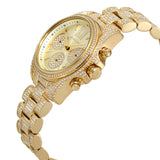 Michael Kors Mini Bradshaw Crystals Gold Dial Gold Steel Strap Watch For Women - MK6494 Buy Now By Michael Kors