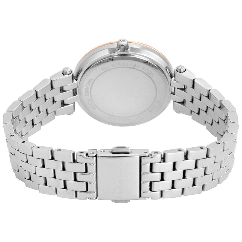 Michael Kors Darci Rose Gold Dial Silver Steel Strap Watch for Women - MK3446 Buy Now By Michael Kors