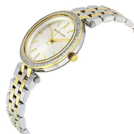 Michael Kors Darci Silver Dial Two Tone Steel Strap Watch for Women - MK3405 Buy Now By Michael Kors