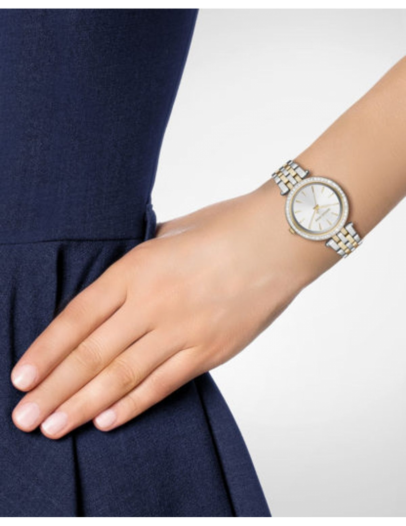 Michael Kors Darci Silver Dial Two Tone Steel Strap Watch for Women - MK3405 Buy Now By Michael Kors