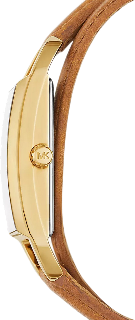 Michael Kors Empire Three Hand Gold Dial Brown Leather Strap Watch for Women - MK4721 Buy Now By Michael Kors