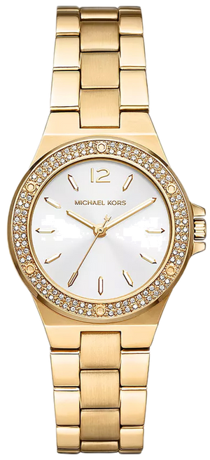 Michael Kors Lennox Three-Hand Silver Dial Gold Steel Strap Watch For Women - MK7278 Buy Now By Michael Kors