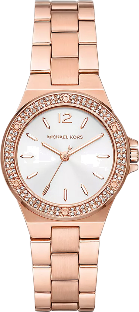 Michael Kors Lennox Three Hand Silver Dial Rose Gold Steel Strap Watch For Women - MK7279 Buy Now By Michael Kors
