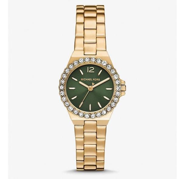 Michael Kors Lennox Quartz Green Dial Gold Steel Strap Watch For Women - MK7395 Buy Now By Michael Kors