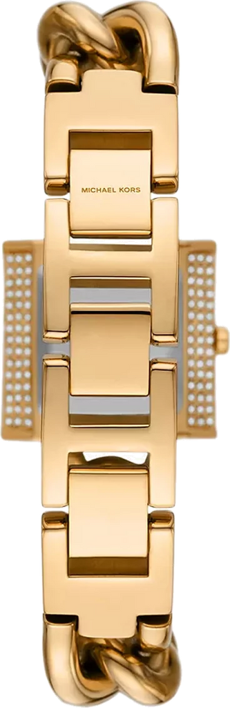 Michael Kors Chain Lock Pave Gold Dial Gold Steel Strap Watch For Women - MK4711 Buy Now By Michael Kors