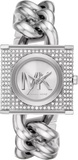 Michael Kors Chain Lock Pave Silver Dial Silver Steel Strap Watch For Women - MK4718 Buy Now By Michael Kors