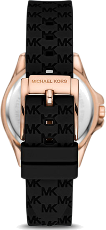 Michael Kors Mini Pilot Black Dial Black Silicone Strap Watch For Women - MK7373 Buy Now By Michael Kors