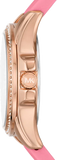 Michael Kors Mini Pilot Quartz Rose Gold Dial Pink Silicone Strap Watch For Women - MK7375 Buy Now By Michael Kors