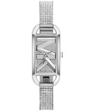 Michael Kors Empire Three-Hand Silver Dial Silver Steel Strap Watch for Women - MK4841 Buy Now By Michael Kors