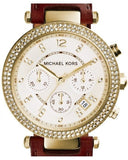 Michael Kors Parker Champagne Gold Dial Brown Leather Strap Watch for Women - MK2249 Buy Now By Michael Kors