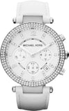 Michael Kors Parker White Dial White Leather Strap Watch for Women - MK2277 Buy Now By Michael Kors