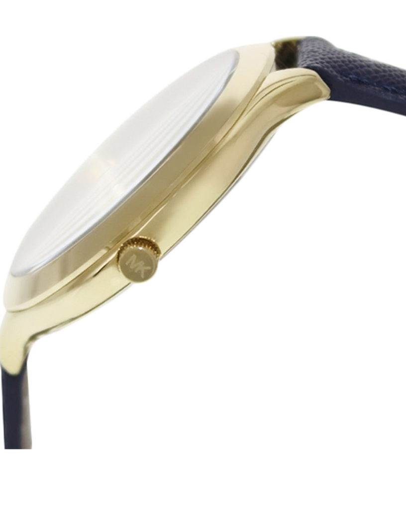 Michael Kors Runway Quartz Gold Dial Blue Leather Strap Watch For Women - MK2285 Buy Now By Michael Kors