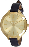 Michael Kors Runway Quartz Gold Dial Blue Leather Strap Watch For Women - MK2285 Buy Now By Michael Kors