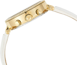 Michael Kors Parker White Dial with Diamonds White Leather Strap Watch for Women - MK2290 Buy Now By Michael Kors