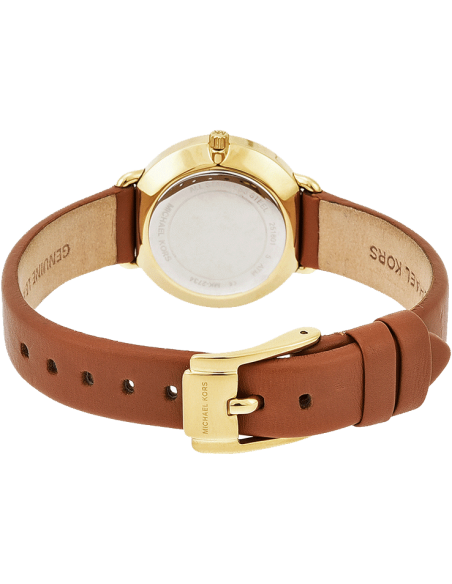 Michael Kors Portia Quartz White Dial Brown Leather Strap Watch For Women - MK2734 Buy Now By Michael Kors