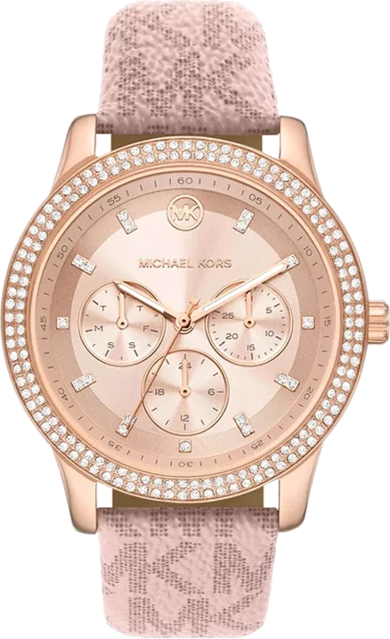Michael Kors Tibby Multifunction Rose Gold Dial Pink Leather Strap Watch For Women - MK2955 Buy Now By Michael Kors