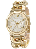 Michael Kors Runway Twist Gold Dial Gold Stainless Steel Strap Watch for Women - MK3131 Buy Now By Michael Kors