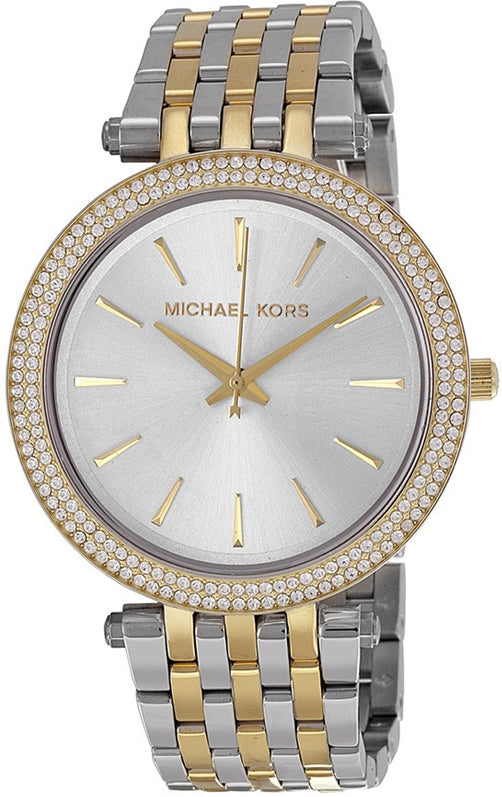 Michael Kors Darci Silver Dial Two Tone Stainless Steel Strap Watch for Women - MK3215 Buy Now By Michael Kors