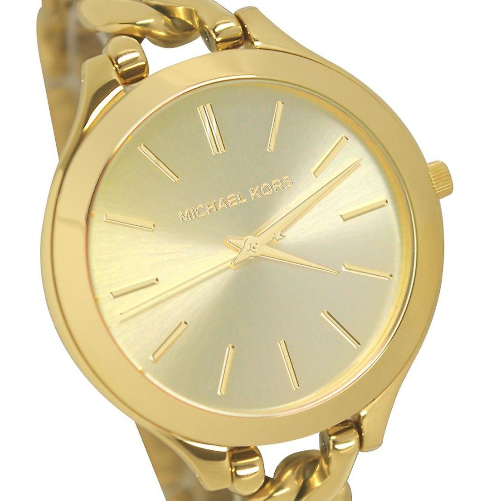 Michael Kors Runway Gold Dial Gold Steel Strap Watch for Women - MK3222 Buy Now By Michael Kors