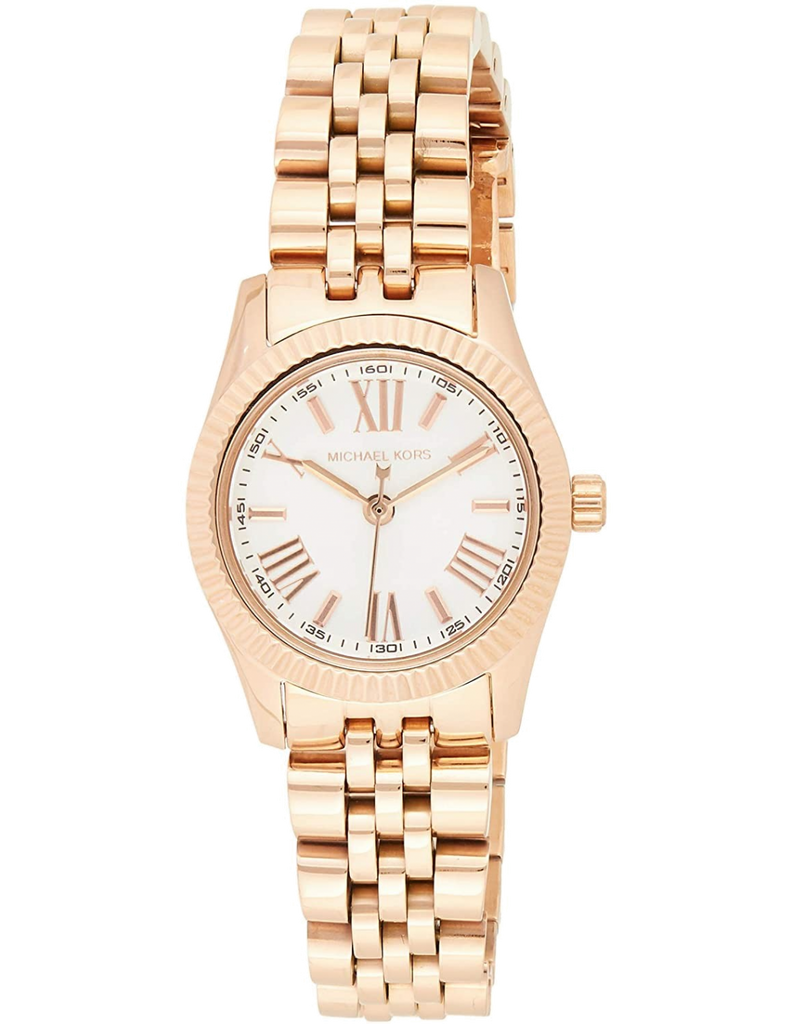 Michael Kors Lexington Quartz White Dial Rose Gold Steel Strap Watch For Women - MK3230 Buy Now By Michael Kors