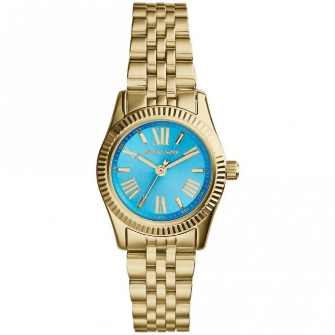 Michael Kors Lexington Quartz Blue Dial Gold Steel Strap Watch For Women - MK3271 Buy Now By Michael Kors
