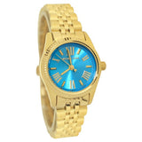 Michael Kors Lexington Quartz Blue Dial Gold Steel Strap Watch For Women - MK3271 Buy Now By Michael Kors