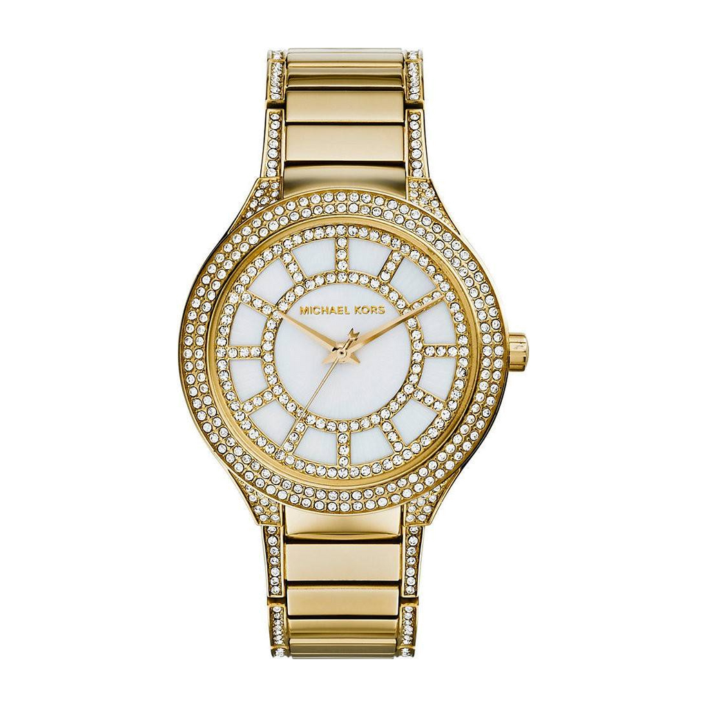 Michael Kors Kerry Mother of Pearl Dial Gold Steel Strap Watch for Women - MK3312 Buy Now By Michael Kors