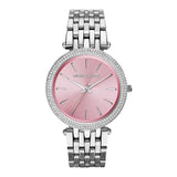 Michael Kors Darci Crystal Pink Dial Silver Stainless Steel Strap Watch for Women - MK3352 Buy Now By Michael Kors